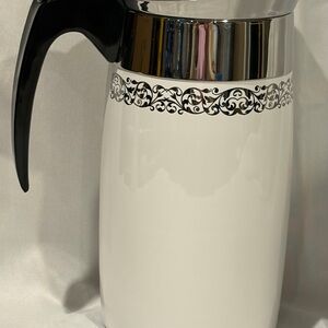 Corning Ware "Platinum Filigree" 10 Cup Electric Percolator-Untested Parts Only